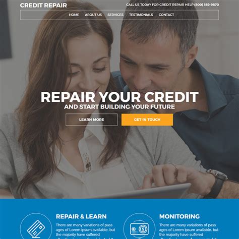 create a credit repair website.